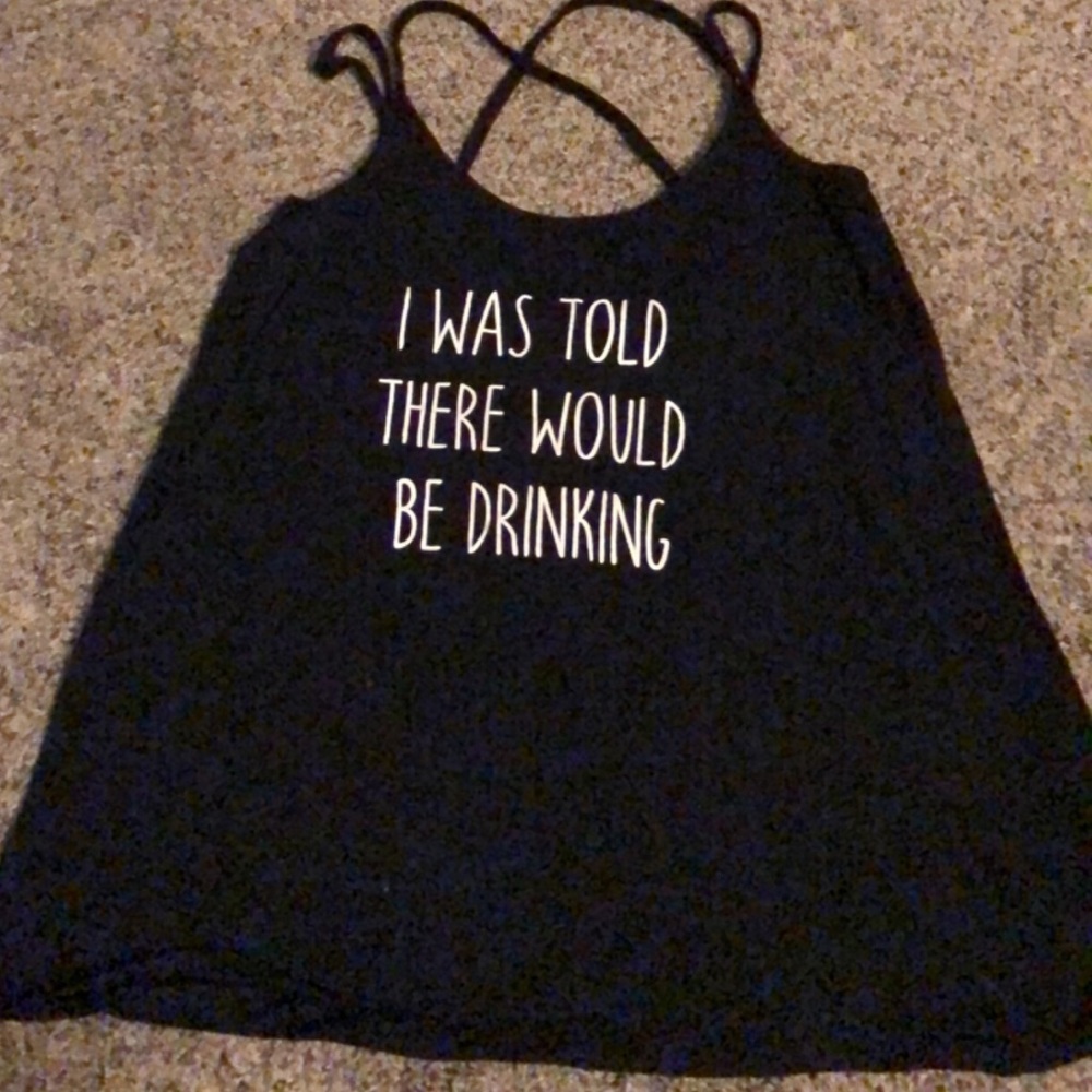 Drinking loose tank top